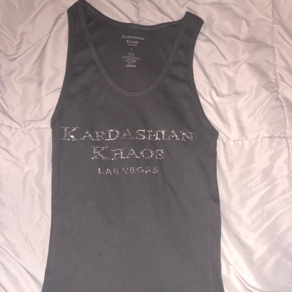 Kardashian Khaos tank top with rhinestones
